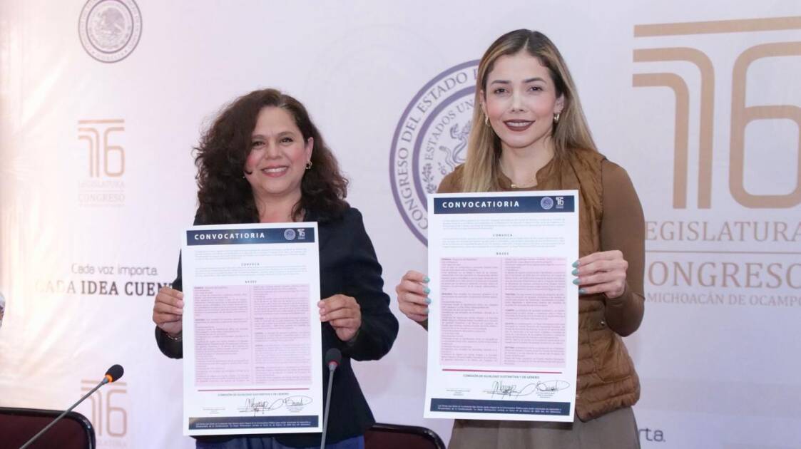 Presentan Convocatoria para la “Condecoración a la Mujer Michoacana 2025”.