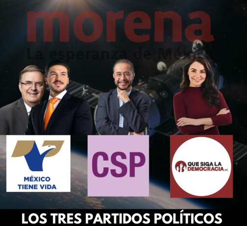 Tres nuevos partidos políticos satélites de Morena