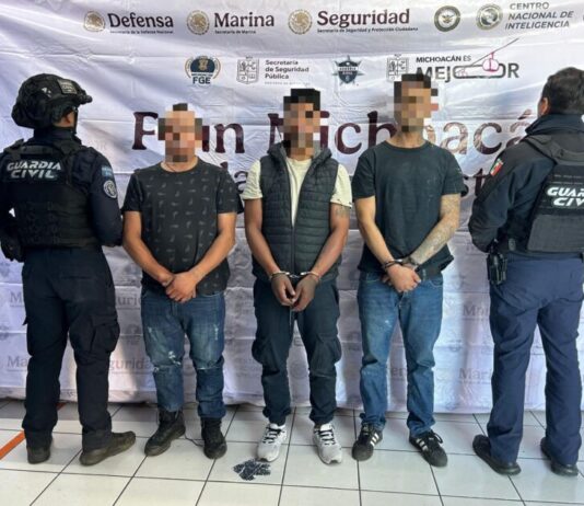 Operativos en Uruapan dejan 5 detenidos por posesión de droga y armas de fuego: SSP