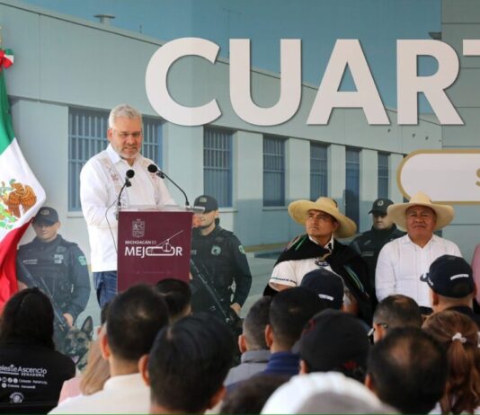 Cuartel Kuarichas, eje de capacitación y coordinación operativa para la Meseta Purépecha: Bedolla