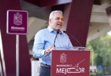 Bedolla cumple y entrega al pueblo de Uruapan el puente vehicular Carlos Manzo