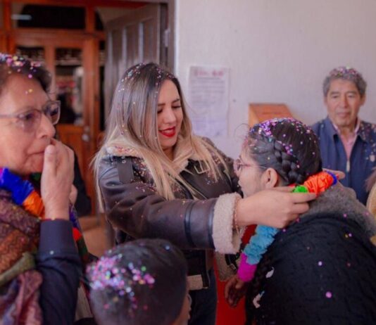 Dayana Pérez Mendoza recibe autoridades tradicionales en el marco del Carnaval 2026