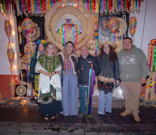 Dayana Pérez Mendoza presente en el arranque de La K’uínchekua 2026 en Tzintzuntzan