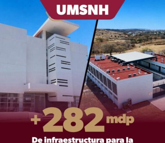 Gobierno de Bedolla ha destinado casi 300 mdp para 31 obras en la Universidad Michoacana