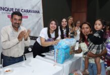 Arranca en Charo la caravana Jalo por las Mamás con entrega de 36 mil pañales a madres autónomas