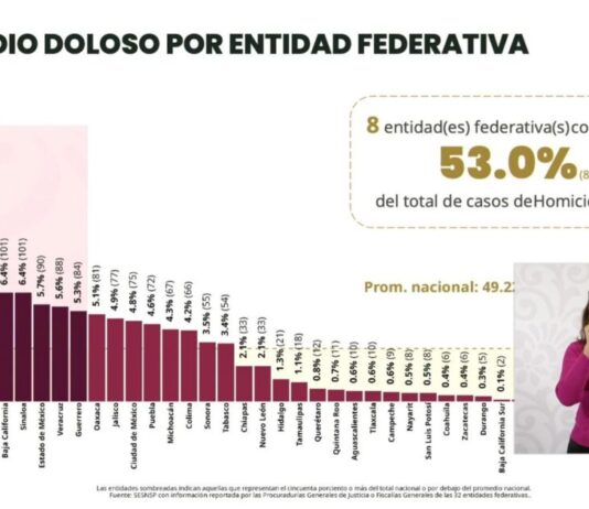 Michoacán registró una disminución del 41.8% en homicidio doloso