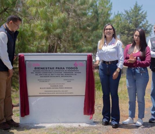 Dayana Pérez Mendoza impulsa la conectividad en Salvador Escalante con la rehabilitación del tramo Cuitzitan–Paramuén–Ixtaro