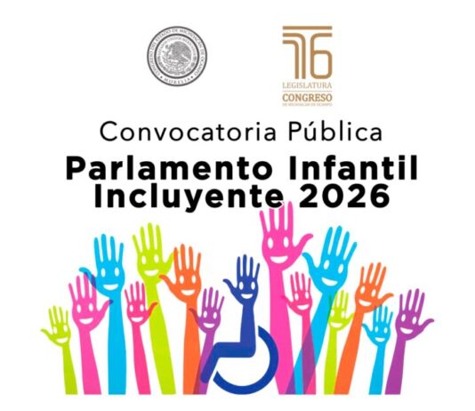 El Congreso del Estado invita a menores de 9 a 12 años al Parlamento Infantil Incluyente 2026