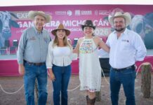 Dayana Pérez Mendoza impulsa apoyos para ganaderos de Salvador Escalante en la Expo Ganadera Michoacán 2026