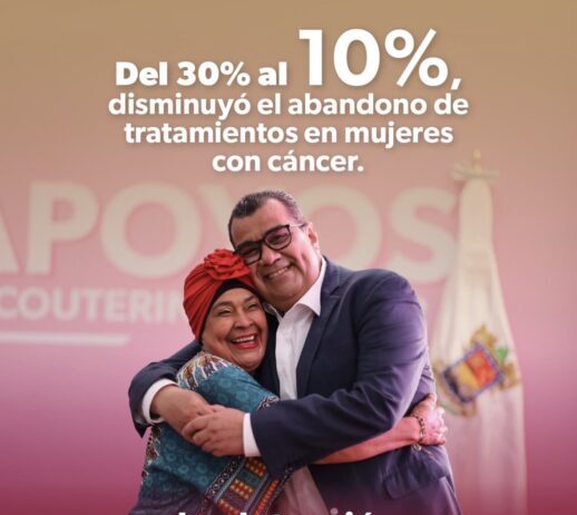 Disminuye del 30% al 10% la deserción de mujeres en tratamientos contra el cáncer