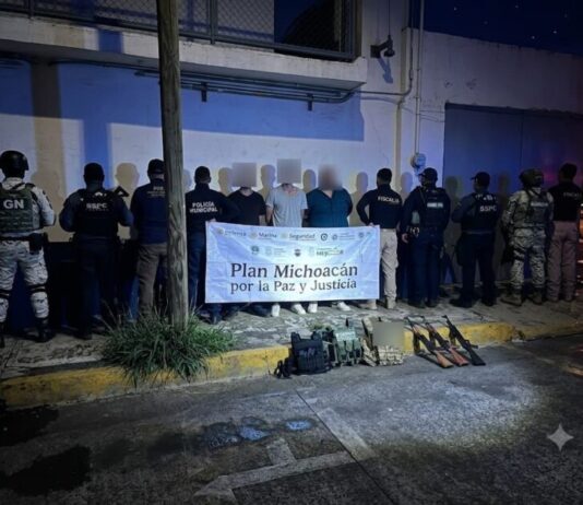 Fuerzas estatales y federales detienen a tres hombres en posesión de armas largas: SSP