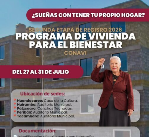 Inicia segunda etapa del registro de Vivienda para el Bienestar; conoce sedes, fechas y requisitos