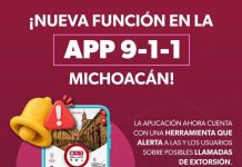 App 911 Michoacán se actualiza y ahora detectará llamadas de extorsión en tiempo real