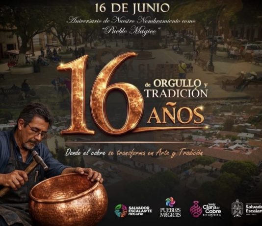 Dayana Pérez celebra el 16 aniversario de Santa Clara del Cobre como Pueblo Mágico