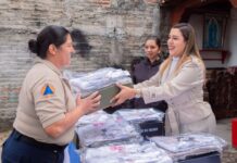 Dayana Pérez fortalece a Protección Civil de Salvador Escalante con la entrega de nuevos uniformes