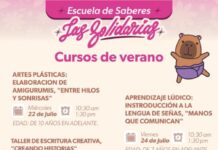 Este verano sé parte de los cursos gratuitos de «Las Solidarias» en Morelia*