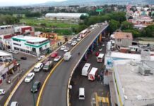 Avanzan obras del Morebús en Tres Puentes con reducción de un carril en el paso superior ferroviario