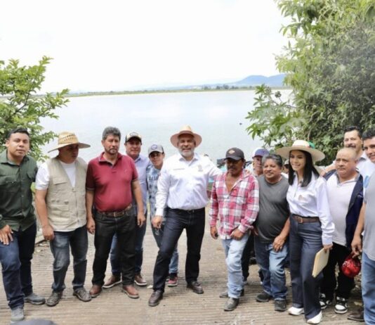 Avanza retiro de lirio en Presa Malpaís de Queréndaro; 500 hectáreas serán limpiadas: Bedolla