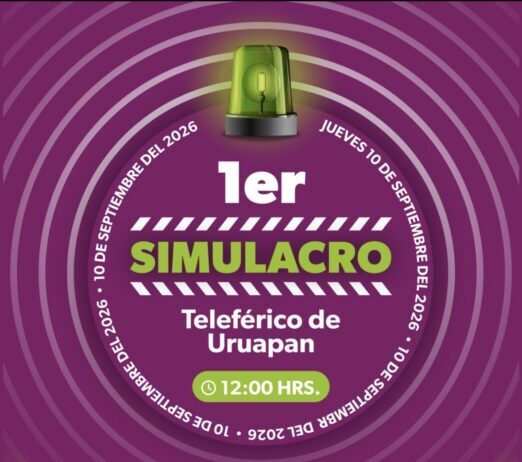 Teleférico de Uruapan realizará su primer simulacro de sismo para fortalecer sus protocolos de seguridad
