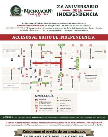 Más de 4 mil 800 efectivos vigilarán las Fiestas Patrias en Morelia: Bedolla