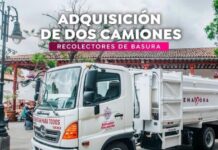 Dayana Pérez fortalece el servicio de limpieza con nuevos camiones recolectores en Salvador Escalante