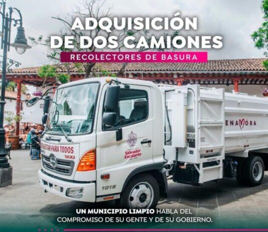 Dayana Pérez fortalece el servicio de limpieza con nuevos camiones recolectores en Salvador Escalante